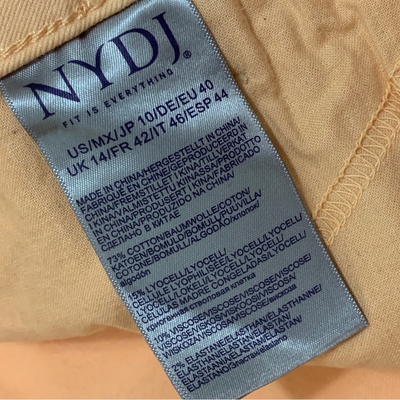 NYDJ Wide Leg Pedal Pusher Crop Jeans Leon Melon - Picture 5 of 6